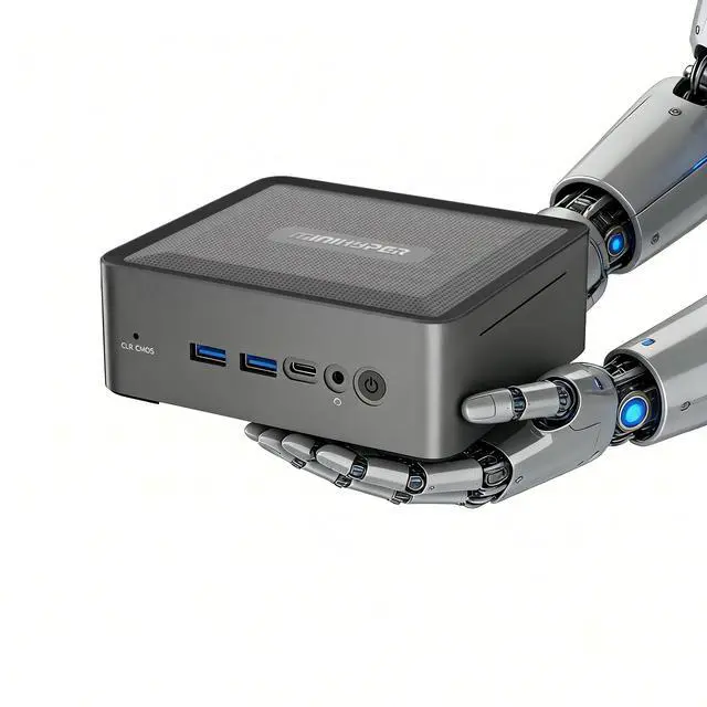 Main image of Ryzen 7 5825U Mini PC, 8GB RAM 512GB SSD, Triple Display 4K, WiFi 6E, Compact Desktop Computer for Office/Home/Busine