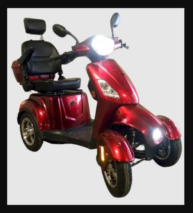 Main image of LUXURYTON X-1000 4 WHEELS ELECTRIC MOBILITY SCOOTER WITH OPTIONAL ROOF AND REVERSE CAMERA