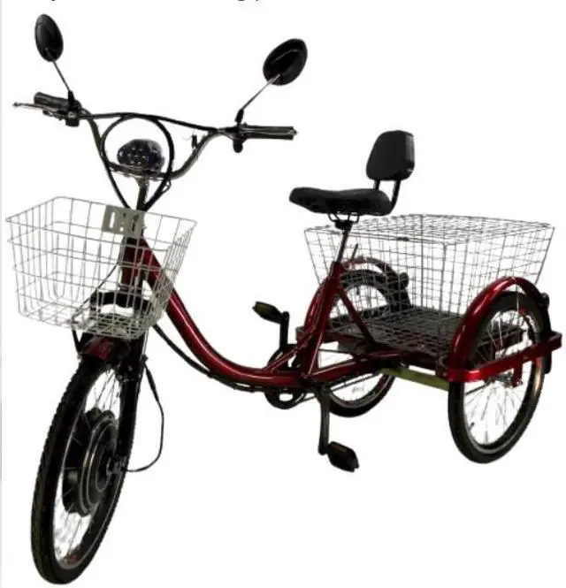 Alt view image 2 of 2 - Elevated Journey: The Deluxe Adult Electric Tricycle Experience,3 three wheel electric bike