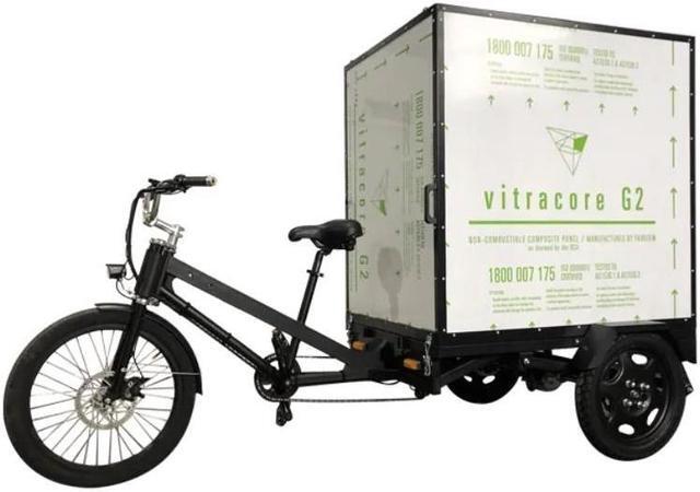 Main image of Cargo on Wheels unveiling the Electric Box Cargo Bike Trike,3 three wheel electric bike
