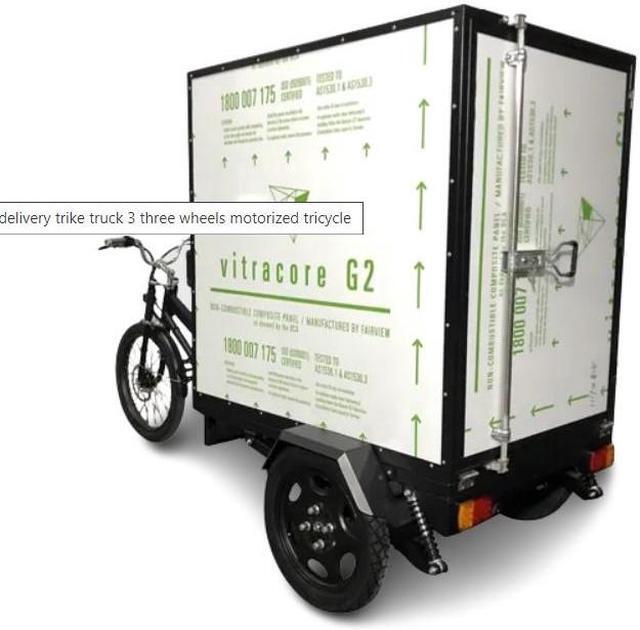 Alt view image 2 of 2 - Cargo on Wheels unveiling the Electric Box Cargo Bike Trike,3 three wheel electric bike
