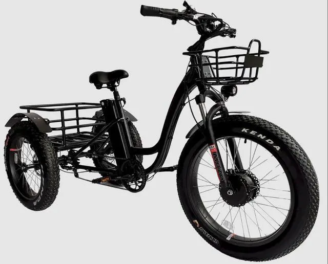 Main image of All-Terrain Adventure Unveiling the Fat Tire Electric Tricycle Trike, Buy Fat tire adult electric trike tricycle, electric bike, fat tire ebike, off road trike