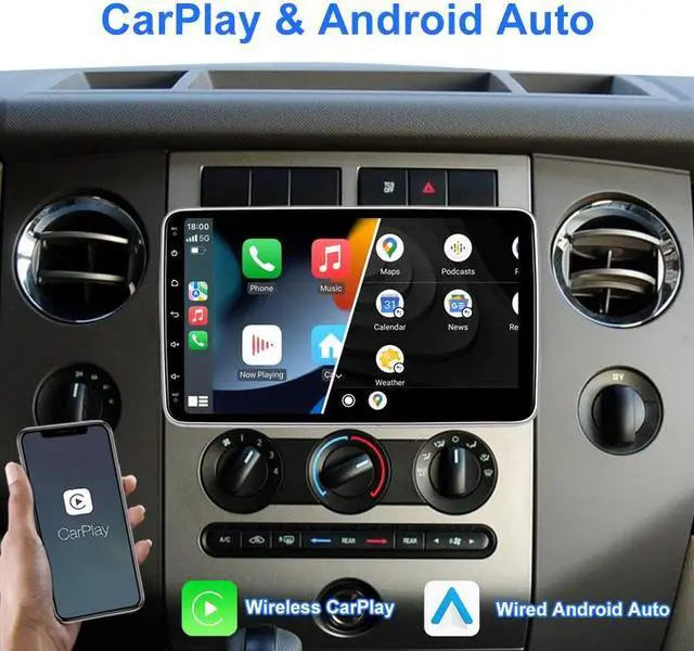 Alt view image 3 of 7 - KSPIV 10.1 Inch Android 13 Single Din Universal Car Stereo with 180-Degree Rotation Screen Autoradio Featuring Apple Carplay, Android Auto, GPS Navigation, Bluetooth 5.0, and Backup Camera
