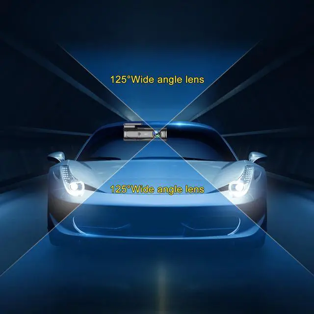Alt view image 6 of 6 - KSPIV HD Mini Dashboard Camera Recorder for Cars Loop Recording 125° Wide Angle , Night Vision ,  Voice Control , 2304P*1296P Car DVR Camera Support 8G-128G ,G-Sensor, 32G Card , Easy Install
