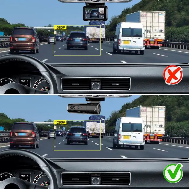 Alt view image 2 of 6 - KSPIV HD Mini Dashboard Camera Recorder for Cars Loop Recording 125° Wide Angle , Night Vision ,  Voice Control , 2304P*1296P Car DVR Camera Support 8G-128G ,G-Sensor, 32G Card , Easy Install