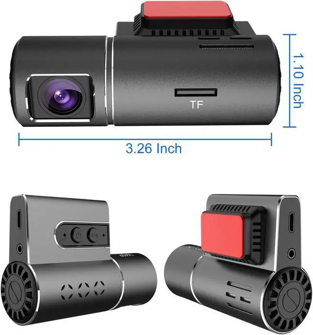 Alt view image 6 of 6 - KSPIV 2560P* 1440P Dash Cam Front and Rear 140° Wide Angle Dashboard Camera Recorder , Night Vision , Loop Recording , Voice Control , Parking Mode , Built-in GPS WiFi