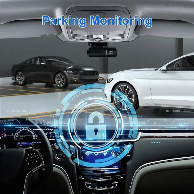 Alt view image 4 of 6 - KSPIV 2560P* 1440P Dash Cam Front and Rear 140° Wide Angle Dashboard Camera Recorder , Night Vision , Loop Recording , Voice Control , Parking Mode , Built-in GPS WiFi
