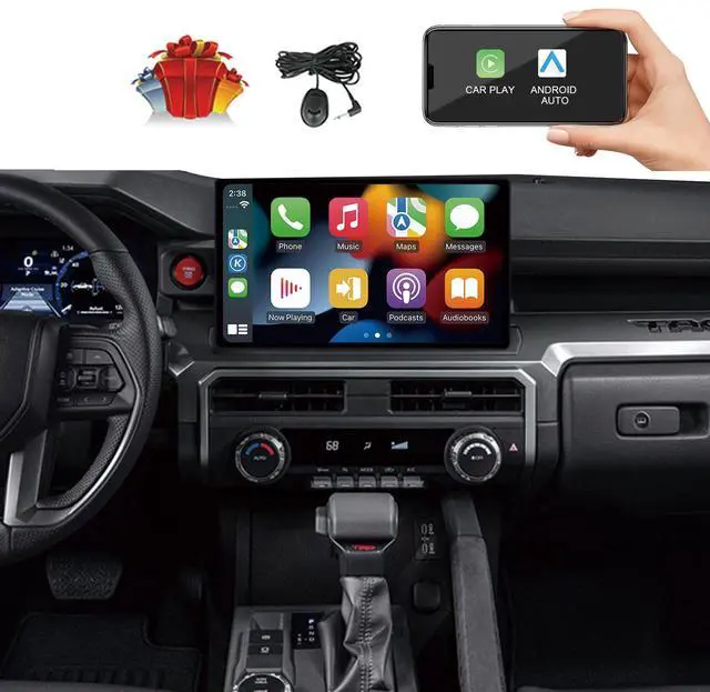 Alt view image 6 of 7 - Kspiv 15 Inch HD IPS Screen Android Car Stereo Radio GPS Navigation Multimedia Player for Toyota  Tacoma 4Runner 2024 2025 Wilrless CarPlay Android Auto