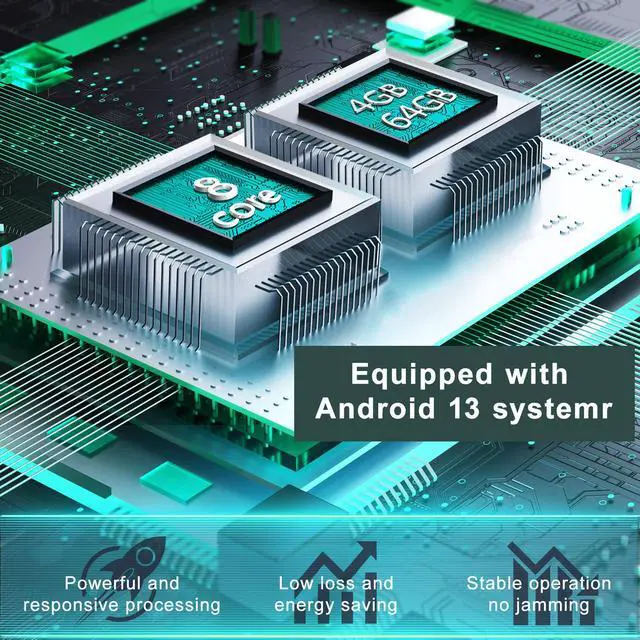 Alt view image 4 of 6 - KSPIV 10 Inch Car Stereo for Jeep Wrangler JK 2007-2016/Compass Patriot/Dodge RAM Charger, Android Head Unit with Wireless Carplay & Android Auto,GPS Navi BT Rear Camera FM AM 2+64G/4+64G