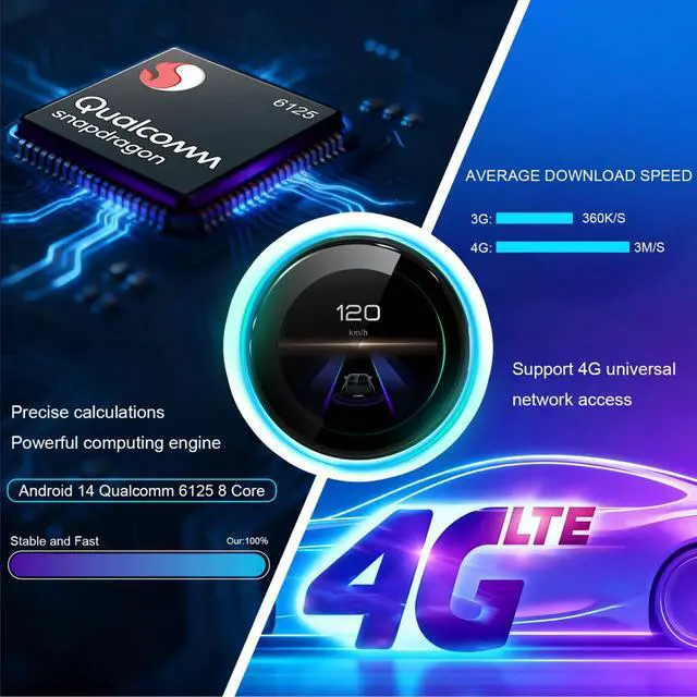 Alt view image 6 of 7 - KSPIV AI Box Wireless CarPlay & Android Auto Adapter, supports Netflix/YouTube/TikTok/SD card, Qualcomm Snapdragon LCD touchscreen with 4+64G/8+128G voice control app downloads plug and play