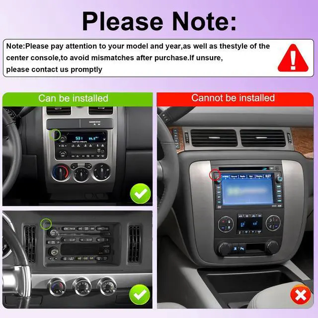 Alt view image 3 of 7 - KSPIV 7 inch Car Radio for Chevrolet Chevy Silverado 2003-2006 Impala Tahoe GMC Sierra Yukon Hummer H2,Android Head Unit with DSP Carplay Android Auto FM SWC Backup Camera 2G+64GB/4G+64GB