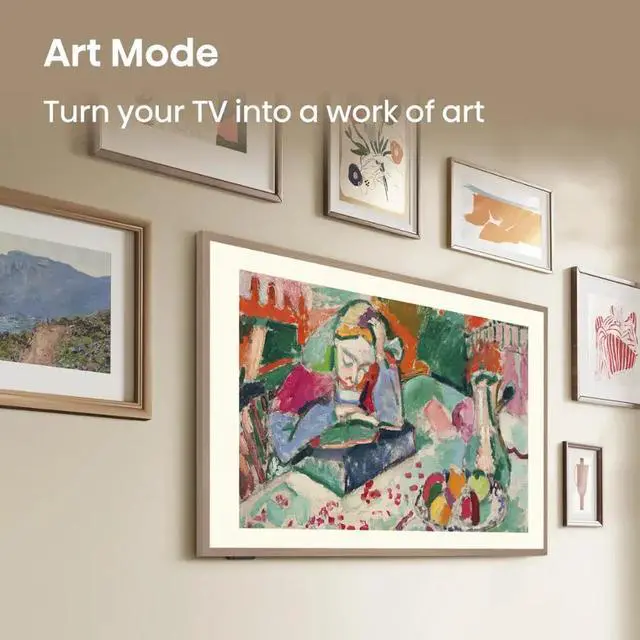 Alt view image 2 of 7 - Hisense 75-Inch Class QLED 4K S7N CanvasTV Series Dolby Vision HDR Google Smart TV (75S7N, 2025 Model) - 144Hz, Art Mode, Anti-Glare Panel, Hi-Matte Display, UltraSlim Wall Mount & Frame Included