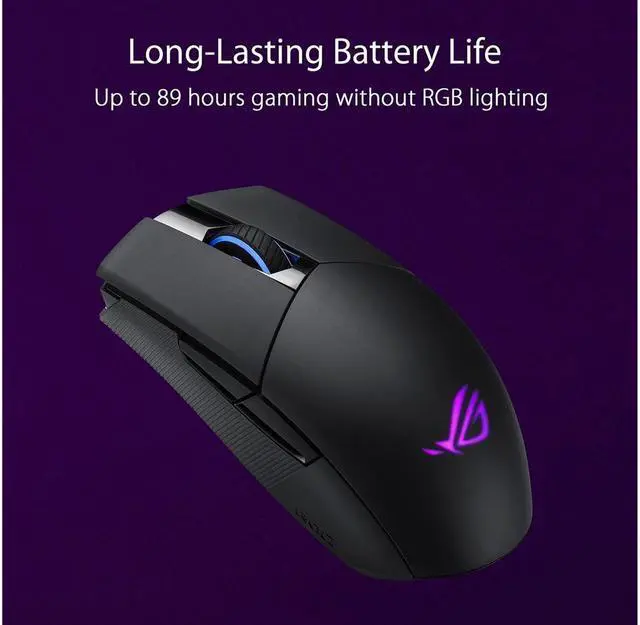 Alt view image 3 of 6 - ASUS ROG Strix Impact II Wireless Gaming Mouse