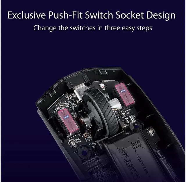 Alt view image 4 of 6 - ASUS ROG Strix Impact II Wireless Gaming Mouse