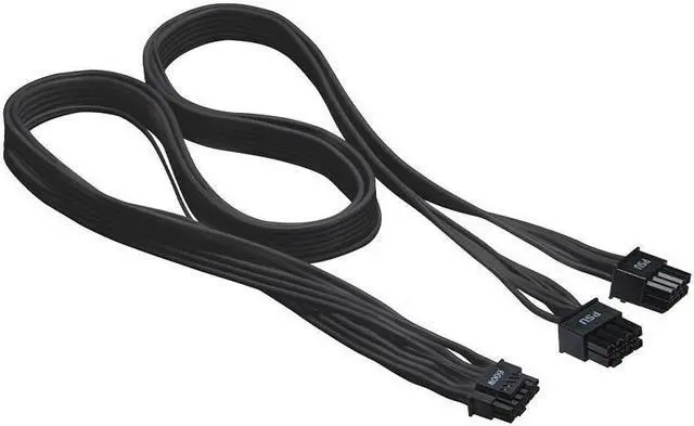 Main image of PHANTEKS 12VHPWR 16-Pin PCIE-5 600 W Adapter Cable, 8-Pin + 8-Pin 9.2 A Termina/16 AWG- High Current Terminal connectors,Supports 40 Series Graphics Cards - BLACK