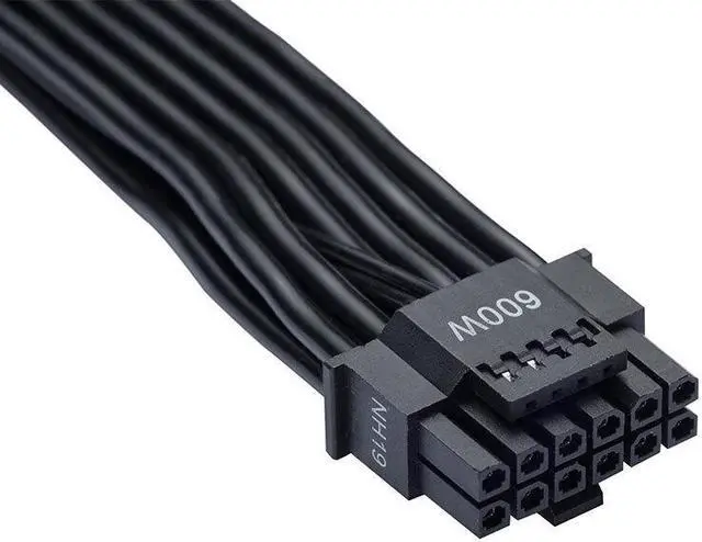 Alt view image 3 of 5 - PHANTEKS 12VHPWR 16-Pin PCIE-5 600 W Adapter Cable, 8-Pin + 8-Pin 9.2 A Termina/16 AWG- High Current Terminal connectors,Supports 40 Series Graphics Cards - BLACK