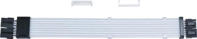 Alt view image 6 of 6 - Lian Li STRIMER Wireless 24 Pin and  STRIMER Wireless TRIMER Wireless GPU 2x8 Pin Addressable RGB GPU Power Extension Cable Combo(Included Wireless Transmitter)