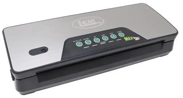 Main image of LEM Products MaxVacGo Black/Silver Food Vacuum Sealer