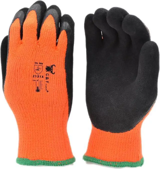 Main image of G & F Winter Gloves Micro-foam Double Coating, Heavy Duty, 1 Pack