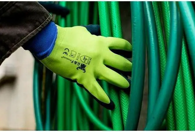 Alt view image 2 of 7 - G & F Gardening Safety Men's Gloves 1536-6 Double Micro Foam , 6 Pair, Color Green Medium