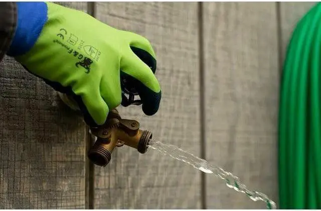 Alt view image 4 of 7 - G & F Gardening Safety Men's Gloves 1536-6 Double Micro Foam , 6 Pair, Color Green Medium