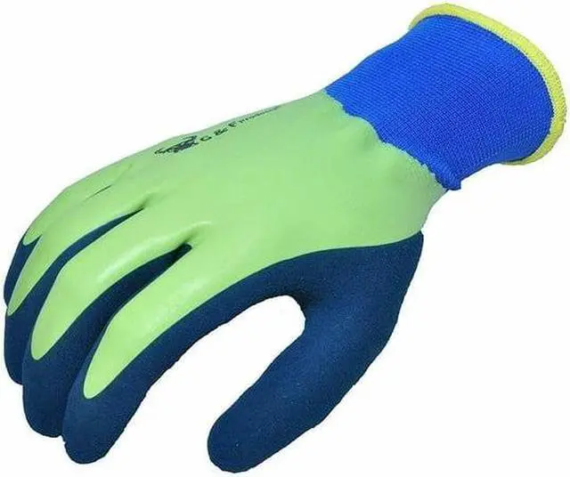 Alt view image 7 of 7 - G & F Gardening Safety Men's Gloves 1536-6 Double Micro Foam , 6 Pair, Color Green Medium
