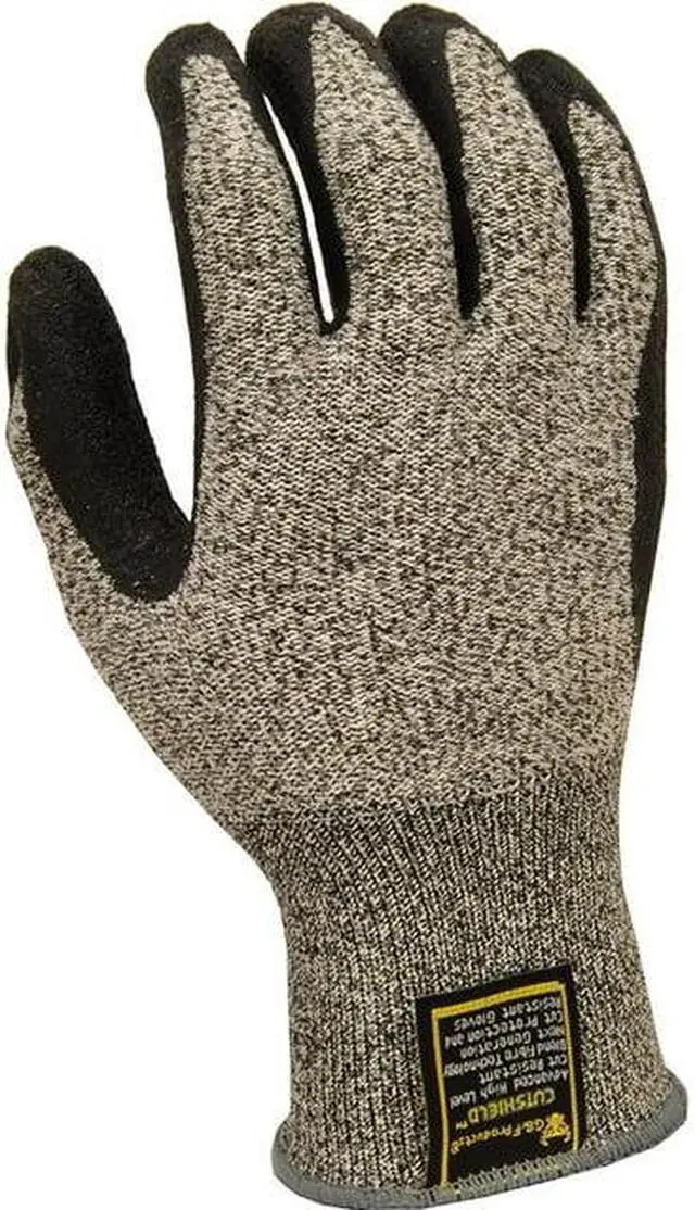 Alt view image 5 of 7 - G & F Work Gloves CUTShield Rubber Cut Resistant Level 5, Durable & Safe, Size x-Large