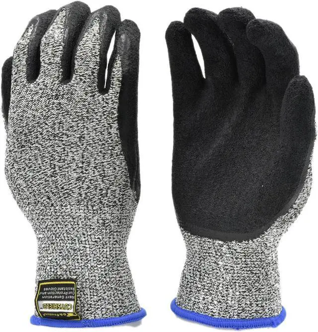 Main image of G & F Work Gloves CUTShield Rubber Cut Resistant Level 5, Durable & Safe, Size x-Large
