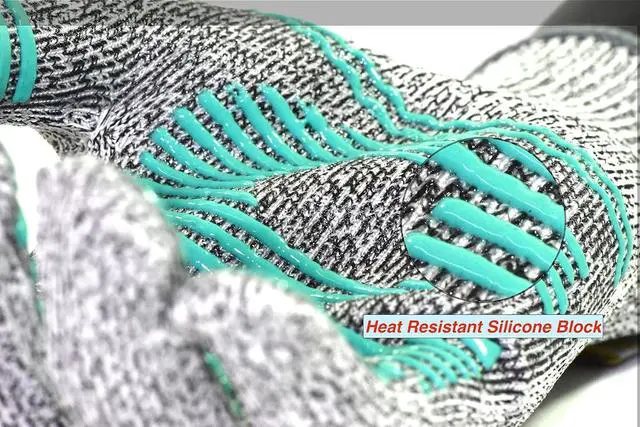 Alt view image 4 of 6 - G & F Products 77100 M Cut Resistant With Anti-Slip Silicone Blocks, Protective Gloves Scrapes, in Kitchen, Wood Carving Carpentry Food Grade 1 Pair,Medium, Model:77100M1pair X-Large