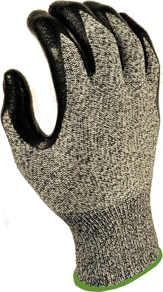 Alt view image 3 of 7 - G & F 10600AM CUTShield Cut Resistant, Slash Resistant Work Gloves, Nitirle Coated Work Gloves, Grey, Medium