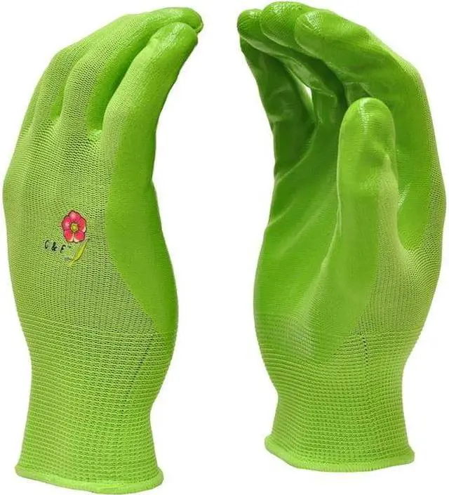 Alt view image 5 of 7 - G & F Products Women Gardening Gloves with Micro-Foam Coating - Garden Gloves Texture Grip - Womens Work Gloves