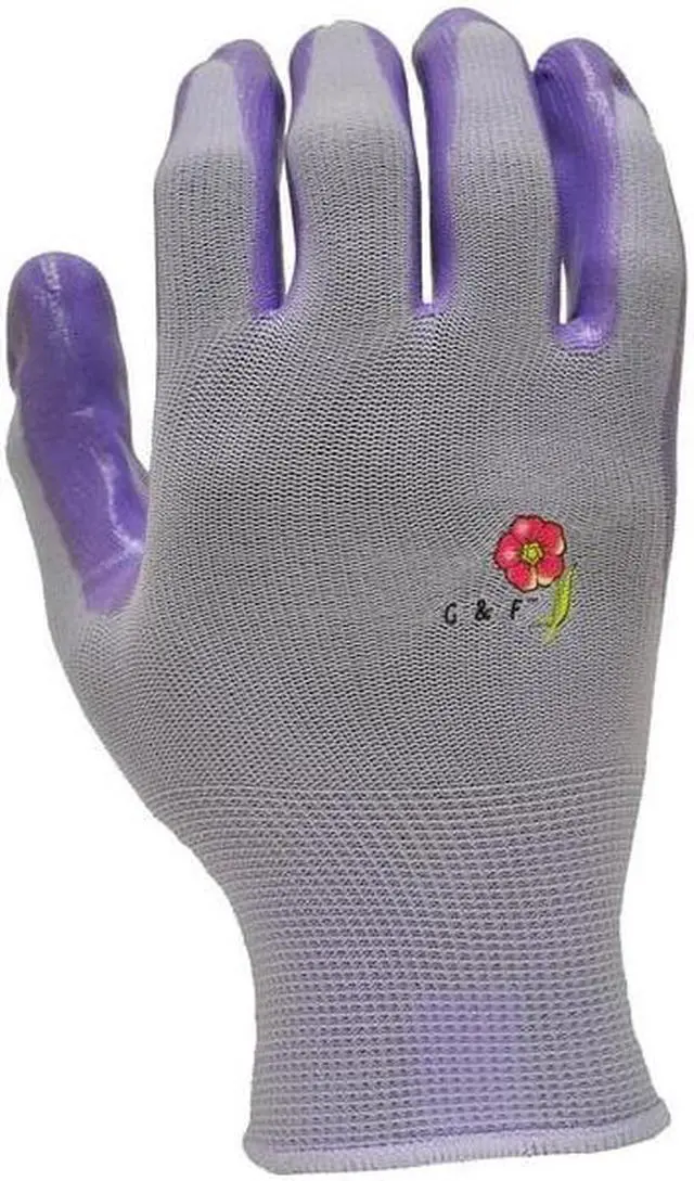 Alt view image 7 of 7 - G & F Products Women Gardening Gloves with Micro-Foam Coating - Garden Gloves Texture Grip - Womens Work Gloves
