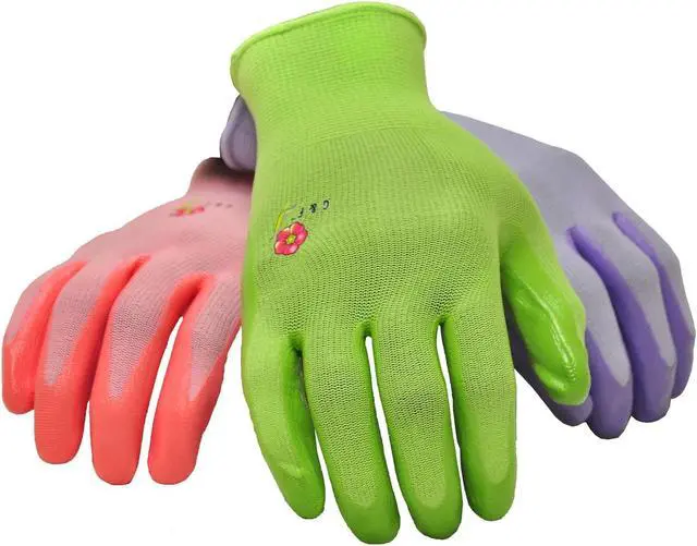 Main image of G & F Products Women Gardening Gloves with Micro-Foam Coating - Garden Gloves Texture Grip - Womens Work Gloves