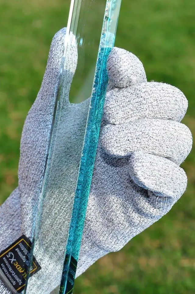 Alt view image 4 of 6 - G & F 57100L CUTShield Classic level 5 Cut Resistant Gloves for Kitchen,Food Grade Cut Resistant Gloves, Large., Grey