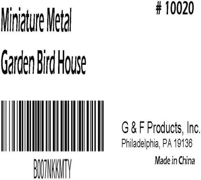 Alt view image 6 of 7 - G & F Products MiniGardenn 10020 Fairy Garden Miniature Bird House Pick