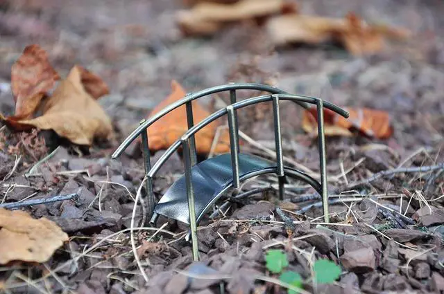 Alt view image 3 of 5 - G & F Products MiniGardenn 10030 Fairy Garden Miniature Mini Bridge, Rustic, 4" L x 1.25" W x 2.5" H with 2" Picks