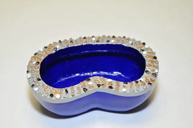 Alt view image 2 of 5 - G & F Products MiniGardenn Fairy Garden Miniature Garden Pond,Blue