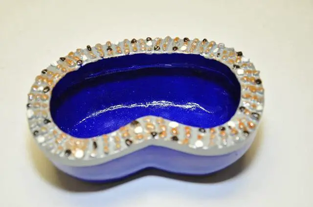 Alt view image 5 of 5 - G & F Products MiniGardenn Fairy Garden Miniature Garden Pond,Blue