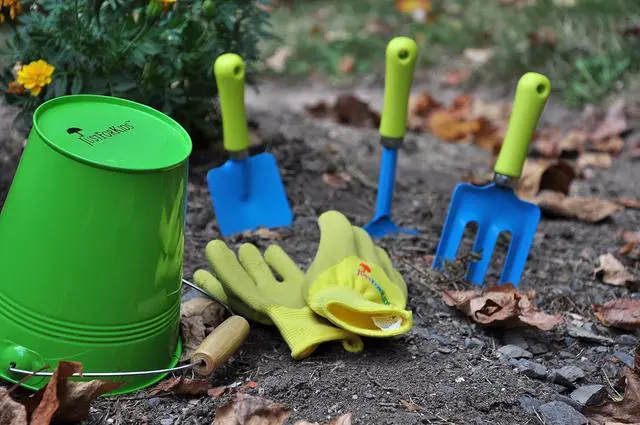 Alt view image 3 of 5 - G & F Products 10051 JustForKids Kids Water Pail with Garden Tools Set, Green