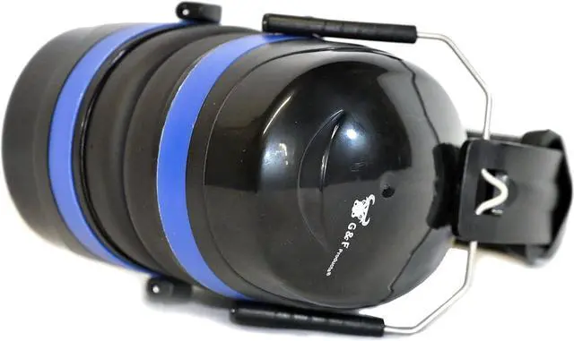 Alt view image 5 of 5 - G & F Products NRR 26dB up to 41dB Highest NRR Safety Muffs-Professional Defenders Adjustable Headband Ear Protection, Shooting Hearing Protector Earmuffs Fits Adults To Kids, Blue