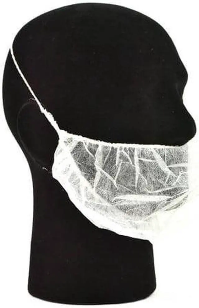 Alt view image 2 of 6 - G & F Disposable Beard Nets Spun-Bonded Polypropylene, Breathable and Soft, 100 Pack