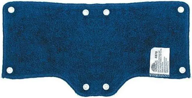 Alt view image 4 of 5 - G & F Terry Topper Cotton Blue Solid Print Snap-on Hat Sweatband, Unisex Comfortable, 6 Pieces