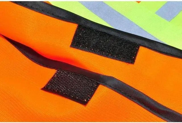 Alt view image 4 of 6 - G & F Industrial Safety Vest with Reflective Strips, Neon Orange