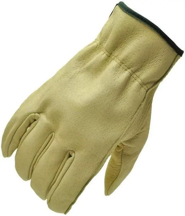 Alt view image 2 of 6 - G & F Products Gloves Full Grain 2002MFBA, Leather Gloves, Unisex 3 Pairs, Size Medium