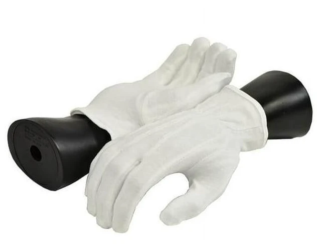 Alt view image 4 of 7 - G & F Dress Gloves 100% Premium White Cotton Band Parade Gloves, 12 Pair(24 Gloves), Size x-Large