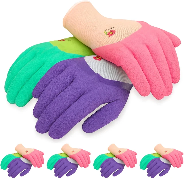 Alt view image 7 of 7 - G & F Products 2030 Women's Gardening Gloves, Micro-Foam Nitrile Coated Palm, Breathable Nylon Shell, Textured Grip, Assorted Colors, Women's Medium/Large, 3 Pairs