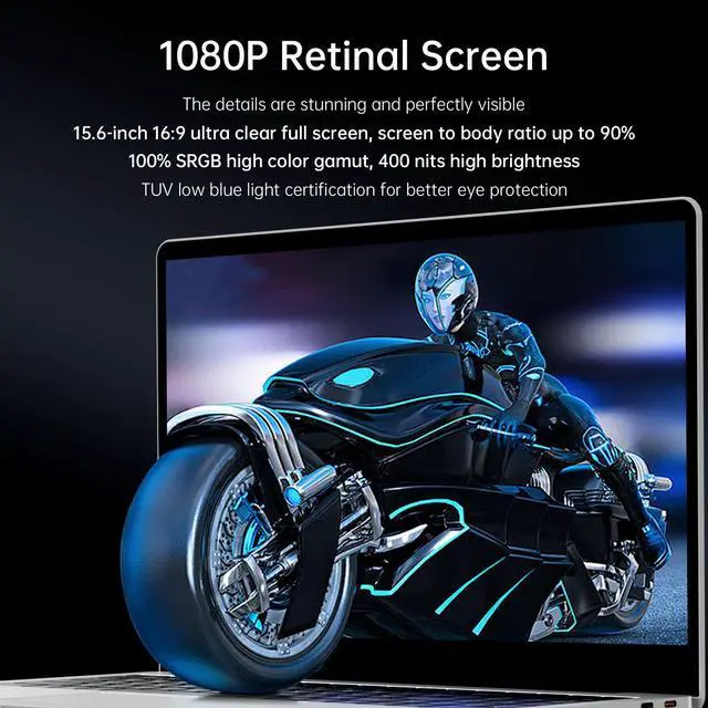 Alt view image 2 of 7 - TUHUI  Laptop notebook  Windows 11 Pro 15.6 inch Intel Core i7 10510U 16GB Memory RAM DDR4 512GB M.2 SSD