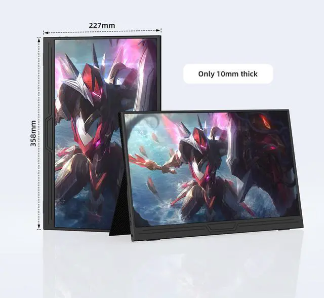 Alt view image 5 of 7 - TUHUI 15.6-inch Touch Portable Monitor 1080P FHD HDMI IPS screen gaming monitor Extenal Screen for laptop/PC/ PS3/4/5