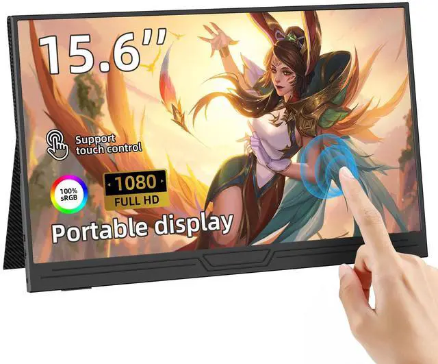 Main image of TUHUI 15.6-inch Touch Portable Monitor 1080P FHD HDMI IPS screen gaming monitor Extenal Screen for laptop/PC/ PS3/4/5