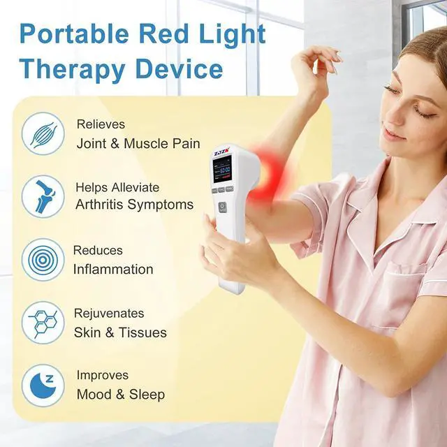 Alt view image 7 of 7 - ZJZK Cold Laser Chiropractor Laser Treatment Near Me 808Nm 650Nm For Cervical Spondylosis Rheumatoid Arthritis Home Portable